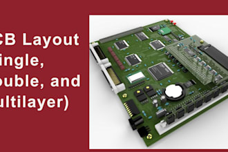 design pcb layout, schematic, gerber file, bom, and 3d model