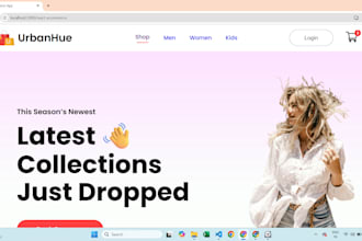 build a modern, responsive react website or landing page