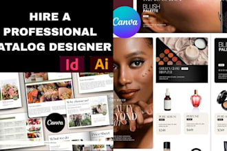 design product catalog, sell sheet cosmetic jewelry fashion lookbook in 24 hours