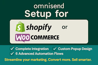 setup omnisend email marketing, active campaign, klaviyo for your shopify store