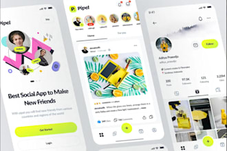 build social media app, community chat app, online dating