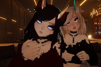 custom vrchat avatar 3d model furry avatar vr character vrc avatar nsfw fursona