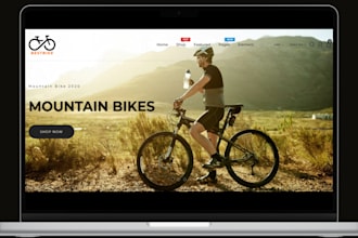 design bicycle shopify store bike accessories store motorcycle bicycle website