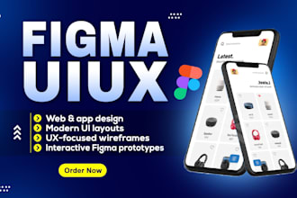 do website ui ux design, dashboard ui, mobile app ui ux design in figma