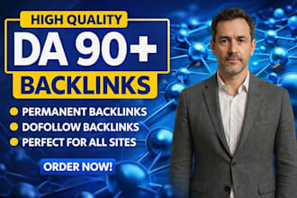 provide da 90 dofollow backlinks high da link building service