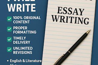 write a high quality and plagiarism free essay and articles