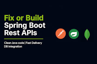 build and fix java spring boot backend rest apis