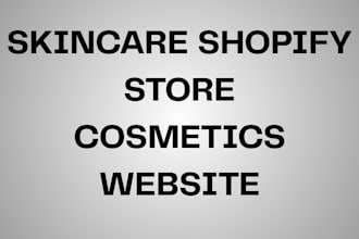 design skincare shopify store