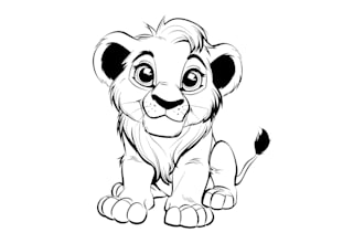 create a vector line art any product outline, animal outline or illustration