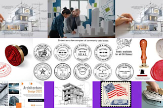draw 2d floor plan, mep house plan, do architectural stamp for USA city permit