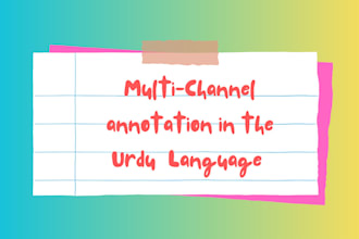do voice segmentation and annotation in the urdu language