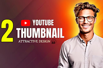 design attractive eye catchy youtube thumbnail