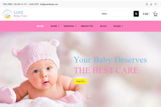 design baby shopify store baby products clothes kid clothing dropshipping store