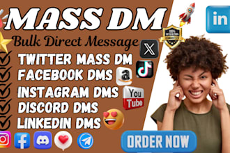 send bulk mass dms on twitter instagram facebook discord to boost your reach