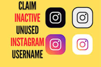 perfectly claim inactive username for twitter, instagram tested and trust