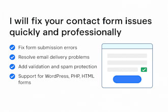 fix your contact form issues quickly and professionally