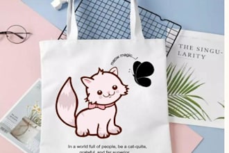 design trendy and printable tote bag designs for your brand