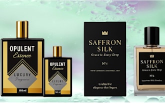 make product packaging,logo,box,label design for perfume and shampoo,conditior