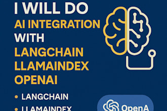 integrate ai features into your app using langchain, llamaindex, or openai