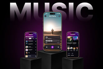 develop music streaming app, music streaming website, live streaming app