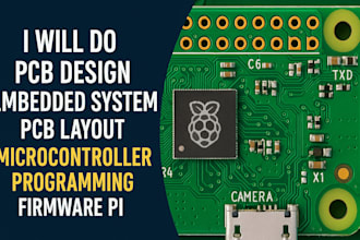 pcb design, embedded system pcb layout, microcontroller programming, firmware pi