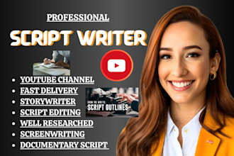 do script writing youtube video script writer