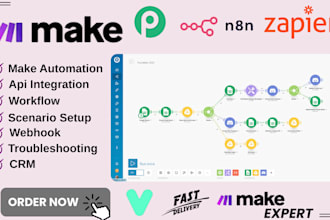 make com automation make com made com setup make com scenario make com expert