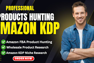 do amazon product hunting or researching  for fba wholesales and do amazon kdp