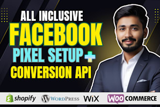 set up meta facebook pixel, conversion API, GTM, ga4, server, ecommerce tracking