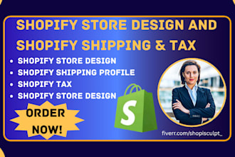 setup shopify shipping and tax dropshipping for domestic and world wide stores