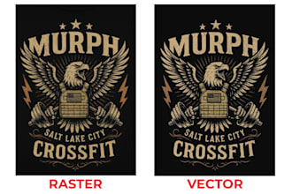 do raster to vector conversion of your logo or image