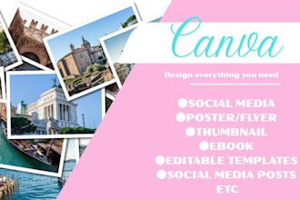 design editable canva templates for social media ebook thumbnail etc