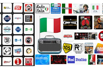 promote and broadcast your song on 5 popular top radio stations in italy
