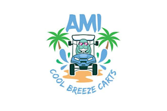 design best quality cool breeze carts logo