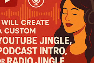 create custom youtube jingle, podcast intro outro or radio jingle