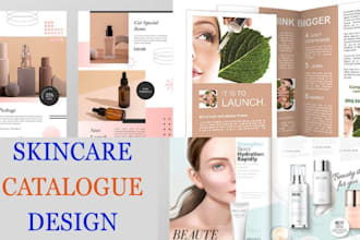 design stunning skincare make up hair salon business sales booklet catalog