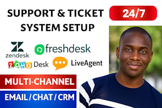 do zendesk, freshdesk zoho help desk support hubspot live agent ticketing system