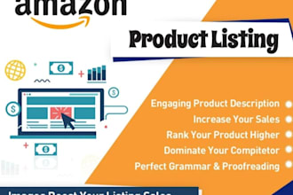 write amazon product listing description with SEO amazon listing optimization