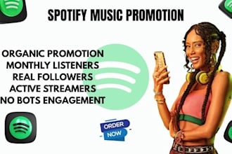 do spotify music promotion for all tracks and albums to real and active audience