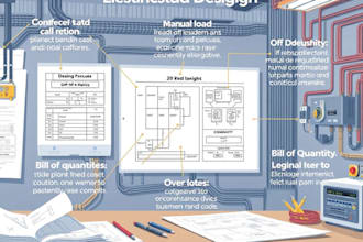 do electrical designing,  manuel jds, takeoff, load calculations and boq