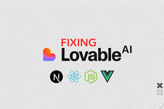 fix or improve your lovable ai or ai saas web app