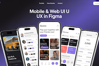 do awesome website UI UX design, app design in figma for your startup