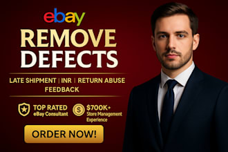 help you remove ebay defects and boost account health