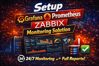 setup grafana prometheus and zabbix monitoring solution