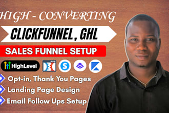 do sales funnel, clickfunnels landing page, kajabi website, gohighlevel funnel