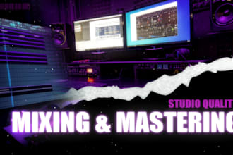 professionally mix and master your trap, drill or rap music