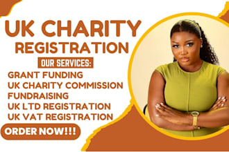 register your UK charity or cio with the charity commission, llp, vat, uk ltd