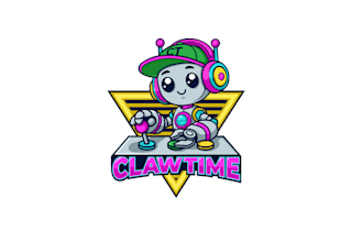 design arcade mascot fun lively claw machine logo