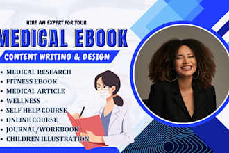 ghostwrite medical, fitness, mental health journals, ebook, research article