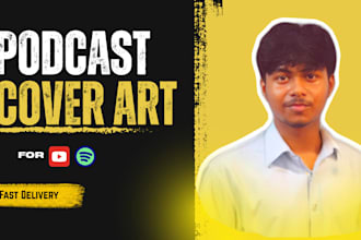 create an attractive podcast cover or thumbnail